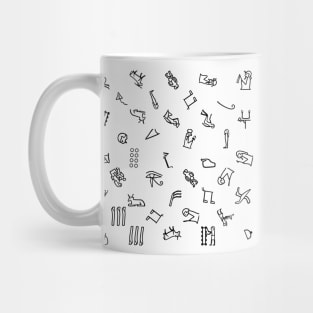 Egyptian Hieroglyphs Pattern Mug